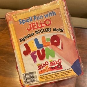 NIP! Jello-O Alphabet Jigglers Molds Sealed RARE NEW!!